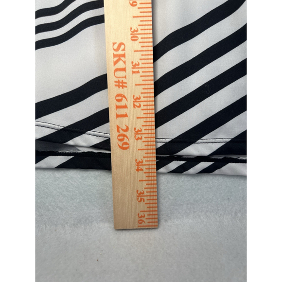 Anthony Richards Womens Black White Striped Tunic Top Blouse Size 3X Vintage - Picture 11 of 11